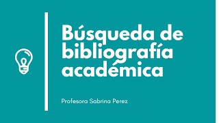 Búsqueda de bibliografía académica