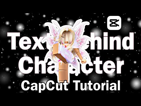 How to add text behind your character on CapCut | Roblox Edit Tutorial #roblox #robloxedit #capcut