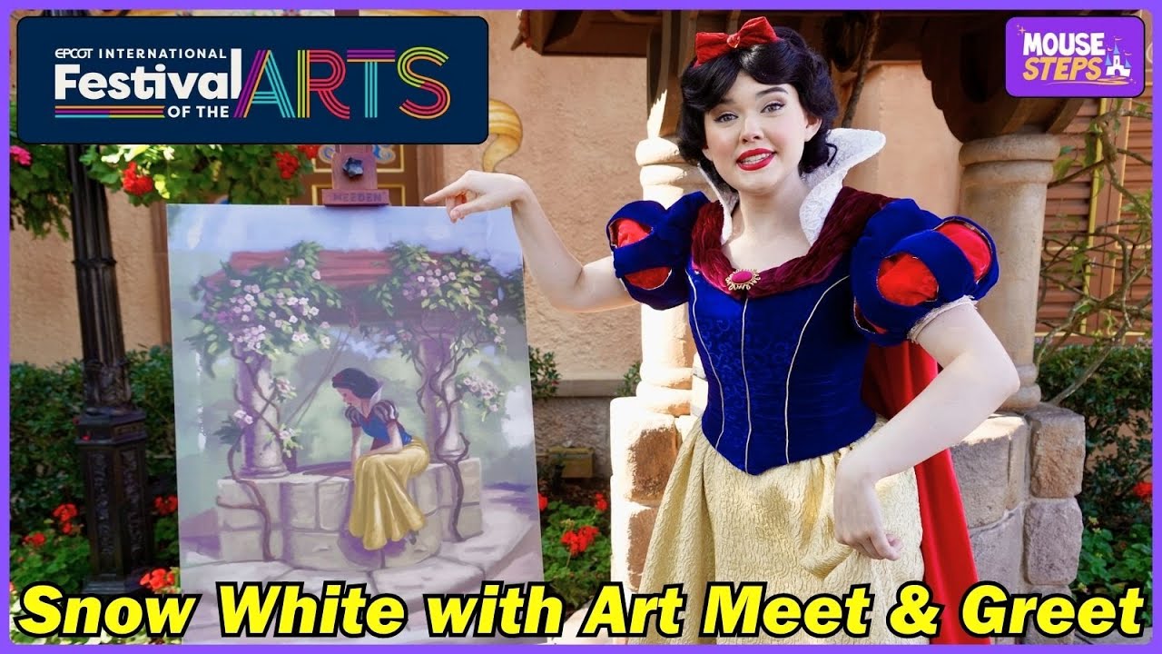 Встречаем Белоснежку на Международном фестивале искусств EPCOT 2025 — Walt Disney World