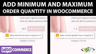 How to Set Minimum and Maximum Order Quantity Limit in WooCommerce | Min/Max Product Quantities