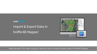 Import & Export Data in Sniffer4D Mapper