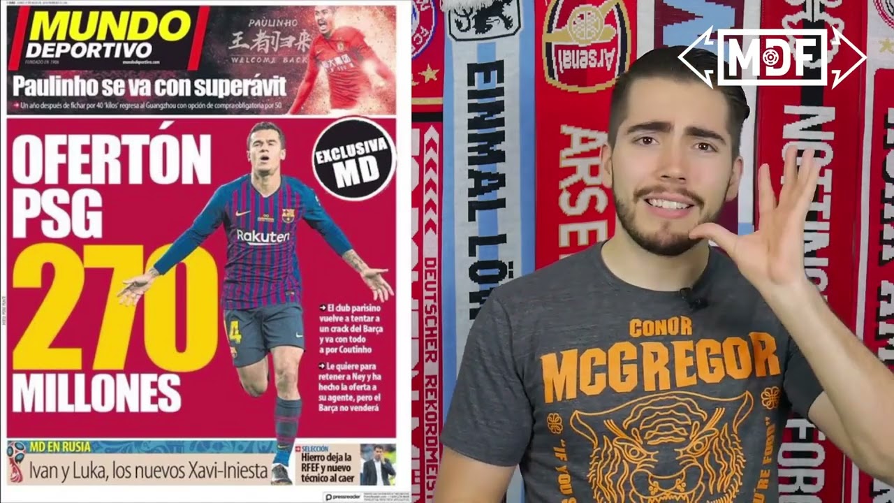 ¿PSG oferta por COUTINHO? WILSHERE ficha con WEST HAM, TORREIRA y más rumores I MDF (de KC Deportes)