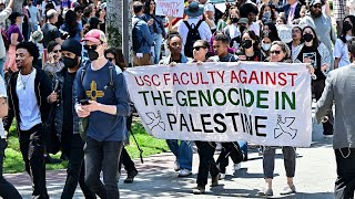 Live: Pro-Palestinian Protesters Gather On Usc Campus