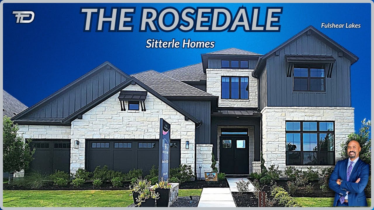 Sitterel Homes | The Rosedale Fulshear Lakes | Base: $713,000