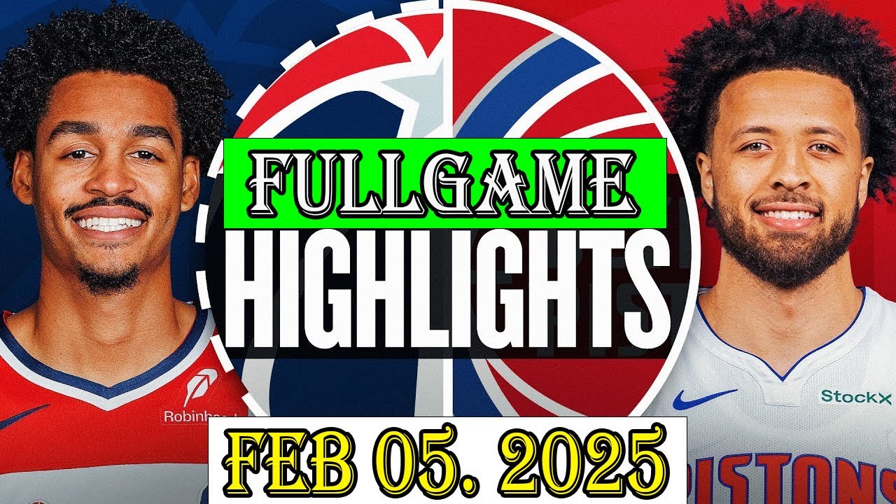 Матч «Детройт Пистонс» против «Вашингтон Уизардс», полная запись, 5 февраля 2026 г. | Обзор матча...