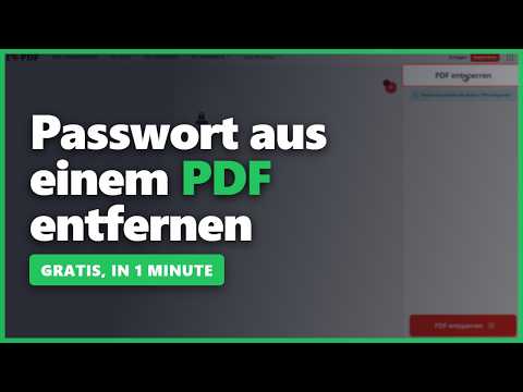 PDF PASSWORT ENTFERNEN und PDF entsperren (2026) — kostenlos