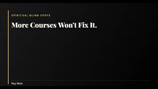 You Don't Have a Learning Problem  You Have This