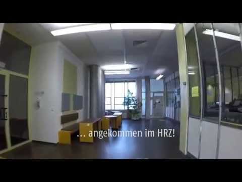 Der Weg ins HRZ der Uni Bielefeld