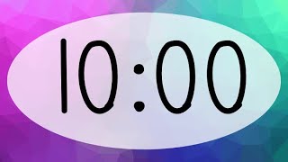 10 minute timer Purple, Teal, Texture Background