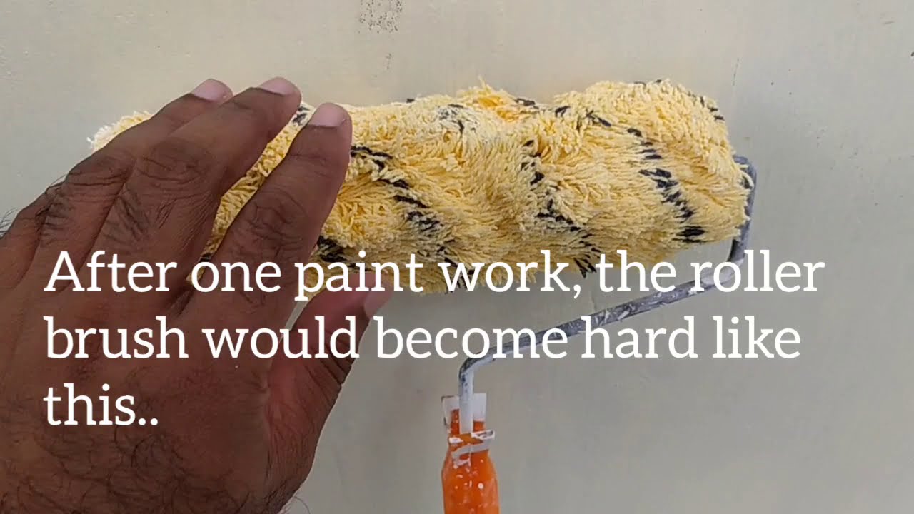 DIY | How to clean paint roller brush - YouTube