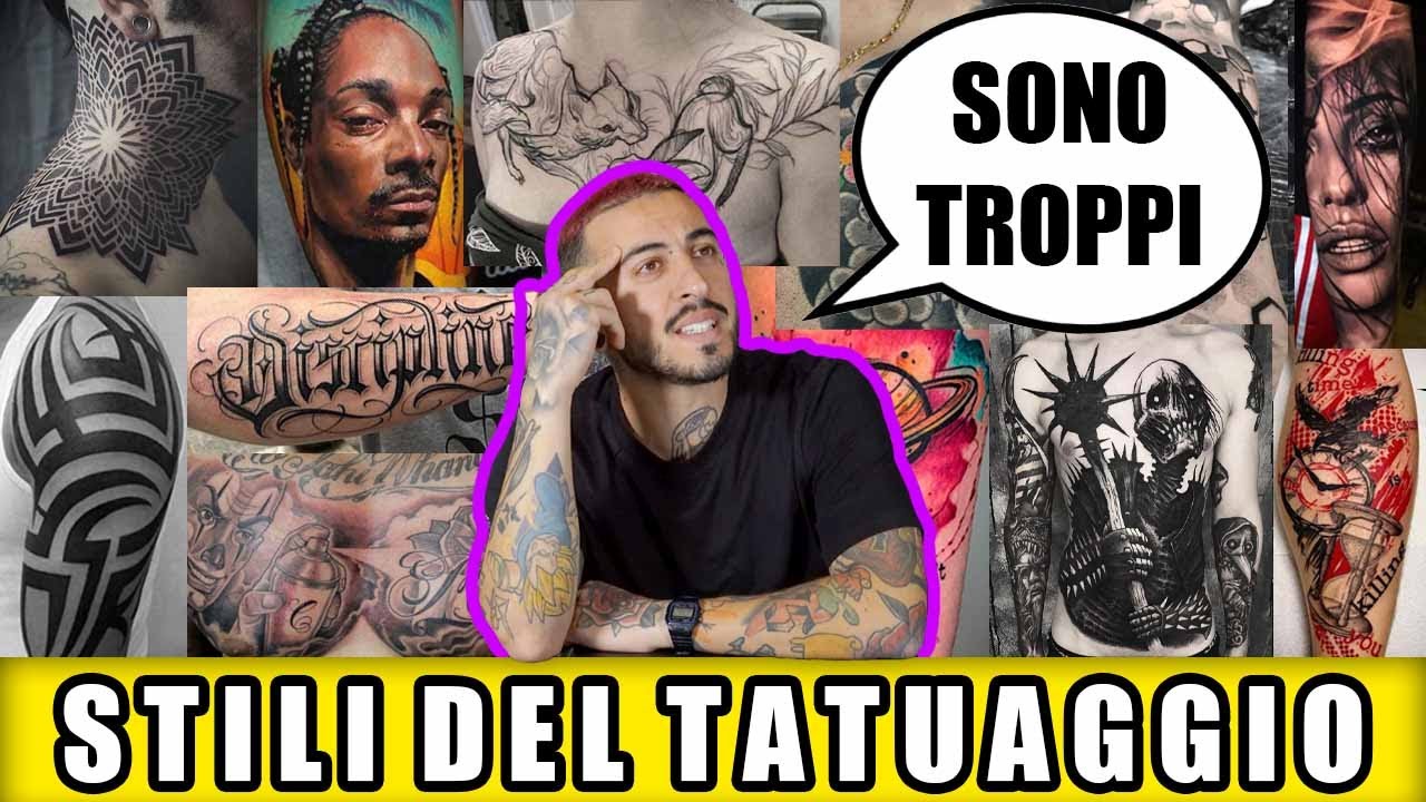 TUTTI GLI STILI DEL TATUAGGIO 🔥🔥