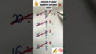 division of mixed numbers explained easily#math #mathematics #education #shortsfeed #shorts #school