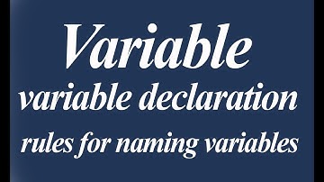 What is variable || variable declaration || variable initialization || variable definition