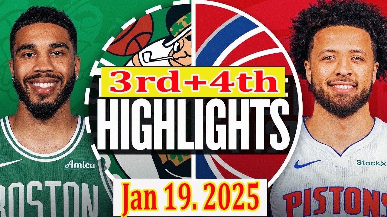 Detroit Pistons vs Boston Celtics 3rd+4th Qtr Jan 19. 2025 Highlights | NBA