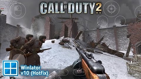 Winlator v10 - Gameplay Call Of Duty 2 (Windows) On Android