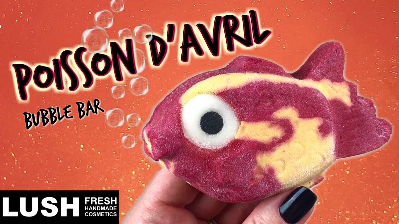 LUSH - "Poisson D’Avril" Easter 2018 Bubble Bar Demo in Jetted Tub *93k Miles Shower Jelly Cutting