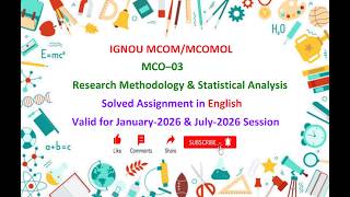 MCO 03 SOLVED ASSIGNMENT | IGNOU MCO 03 Solved Assignment Jan 2026 & July 2026 | IGNOU | MCOM