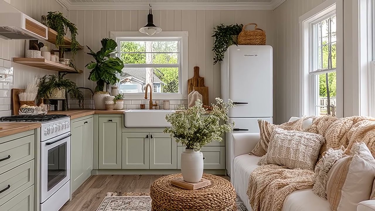 Уютные дизайны небольших домашних кухонь 2025 | Умные идеи: узкая кухня: элегантно, просто и акку...
