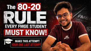 FMGE 2026 Strategy: The 80-20 Rule Every FMGE Student Must Know | Crack FMGE in 1st Attempt