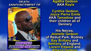 IGNATIUS DARREN GEDEON long