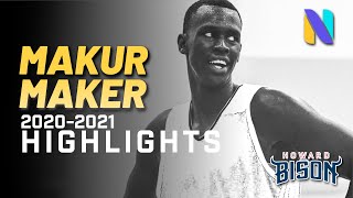 Makur Maker Howard Bison 2020-21 Season Highlights | 23 Points 12 Rebounds 4 Assist Totals