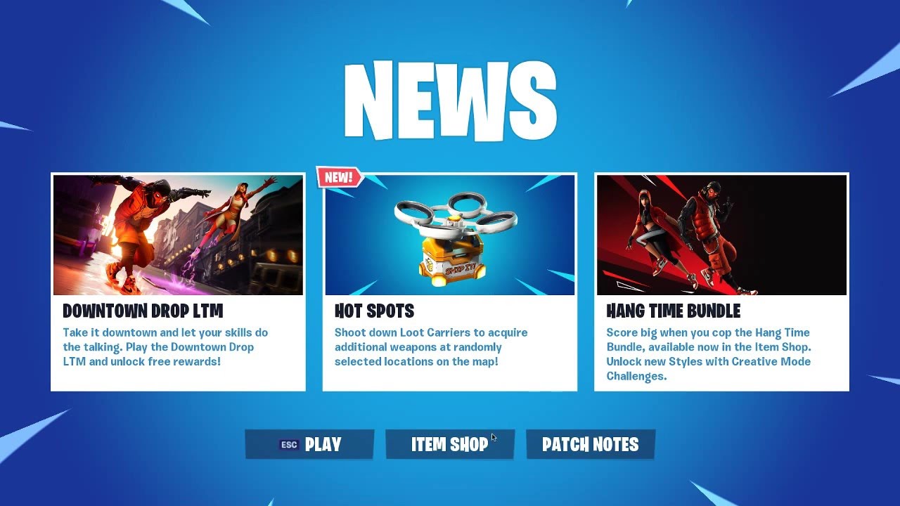 *New* Hang time bundle Item shop Fortnite Battle Royale