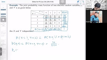 Probability and Statistics | Lec-29 | Independent Random Variables & Joint Probability Distribution