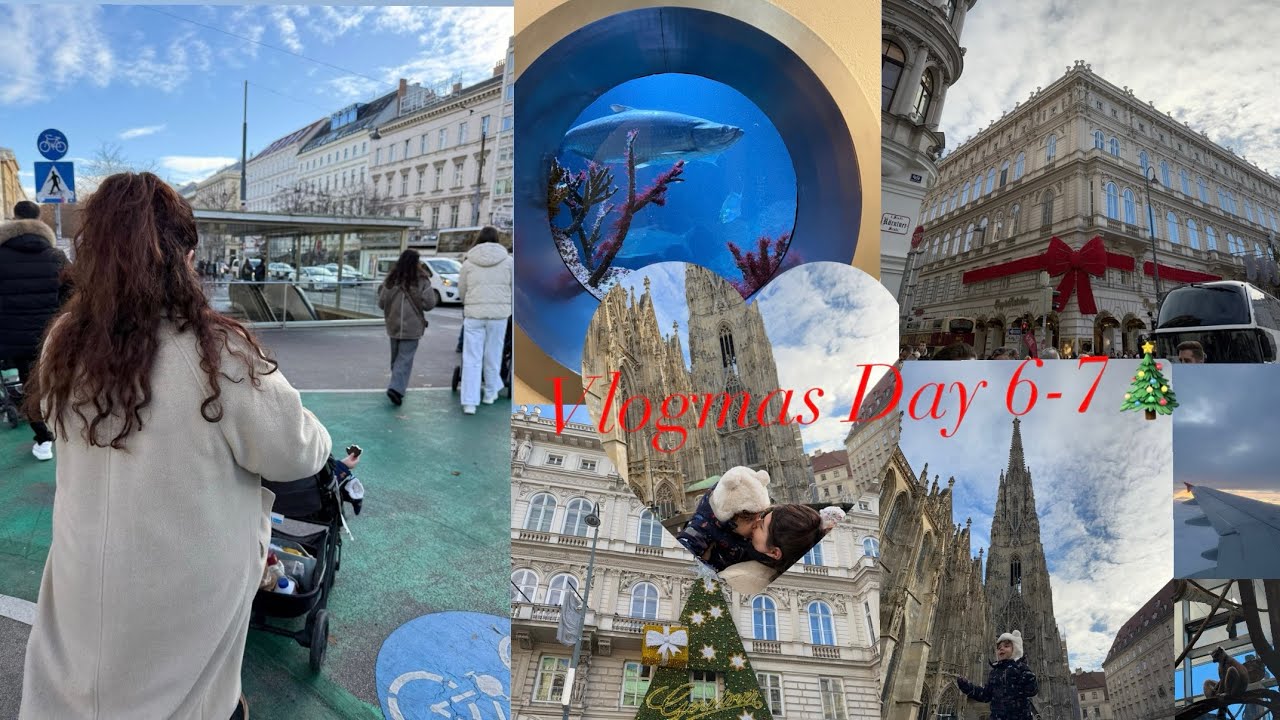 Vlogmas Day 6-7🎄 Ikim ne Vienne Austri✨ Eksperienca e nje udhetimi me dy femije❤️❤️