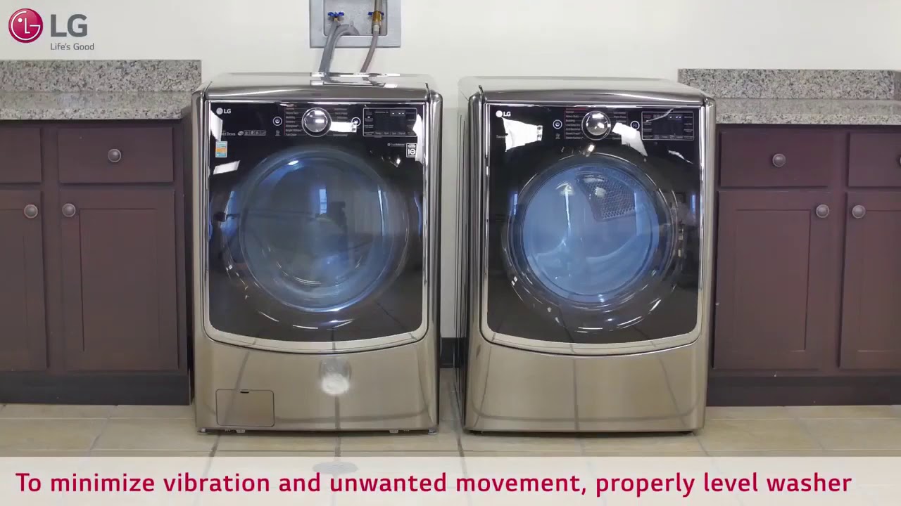 LG Front Load Washer How to reduce Vibrations & noise in LG Front Load