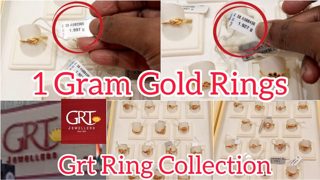 GRT 22K Gold Ring Designs Weight & Price /GRT Gold Finger Ring  Collections/Light Weight Ring Design - YouTube