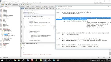control arduino through java -jserialcomm, arduino jar