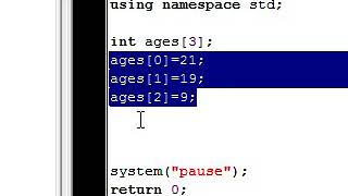 C++ Tutorial   10   Beginning Arrays
