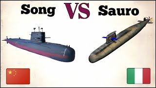 Chinese Song Class vs Italian Sauro Class Submarine