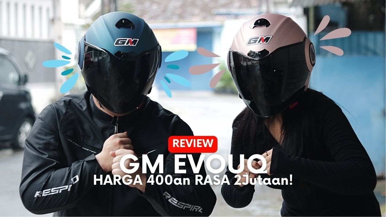 Rekomendasi Helm Half Face Dibawah 500k GM EVOUQ YouTube