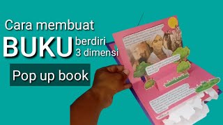 Tutorial membuat buku berdiri 3 dimensi, pop up book,