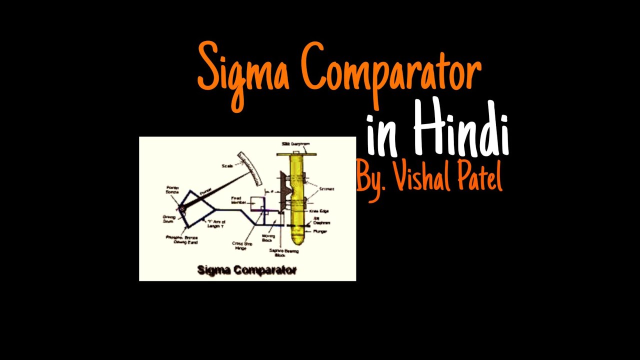 SIGMA COMPARATOR IN HINDI METROLOGY YouTube