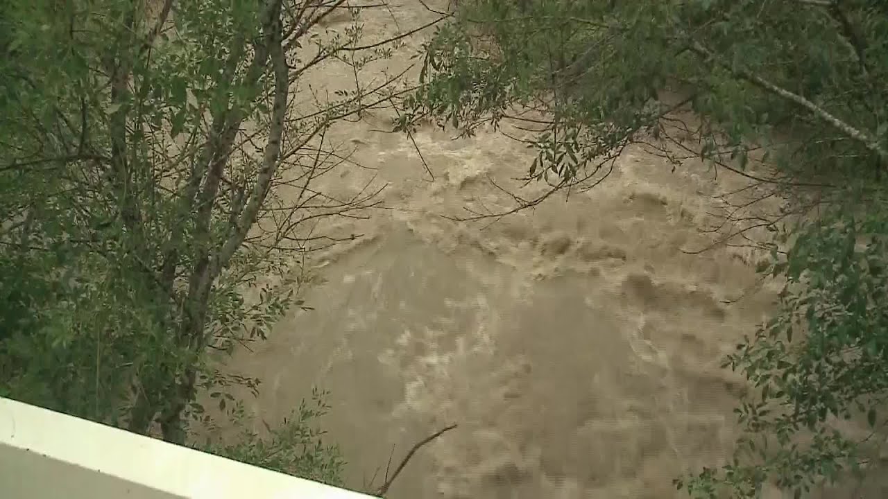 Walnut Creek flooding from Walnut Creek Metropolitan Park YouTube