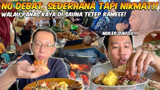 TURUN TEMURUN WARUNG NASI EMA EYOT MASIH MASAK PAKE KAYU BAKAR, ENAKK, MURAH MERIAH & SELALU RAMEE!!