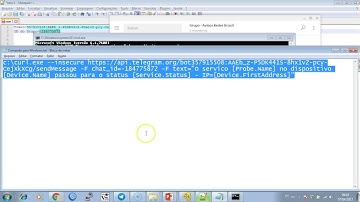 Integração de DUDE + Telegram (DUDE server rodando no Windows)