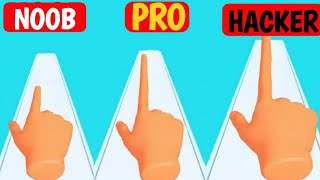 NOOB vs PRO vs HACKER In Finger Stack screenshot 2