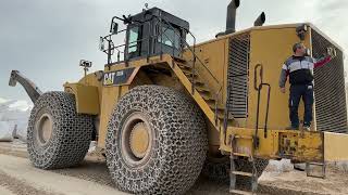 One Working Day With The Huge Caterpillar 993K Wheel Loader At Hellenic Marble Quarries  4k