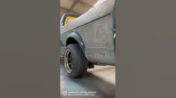 Sanding down the mk1 caddy / rabbitpickup #rabbitpickup #mk1caddy #restomod #restoration #carshorts