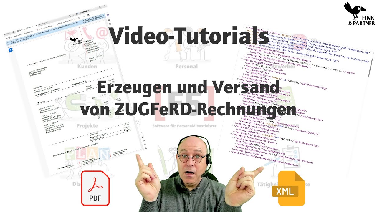 Video Tutorial - Versand von ZUGFeRD-Rechnungen per Email