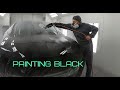 Car Painting: Painting Gloss Black on a Luxury Car