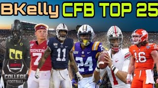 College Football Top 25 2020-2021 season !!!