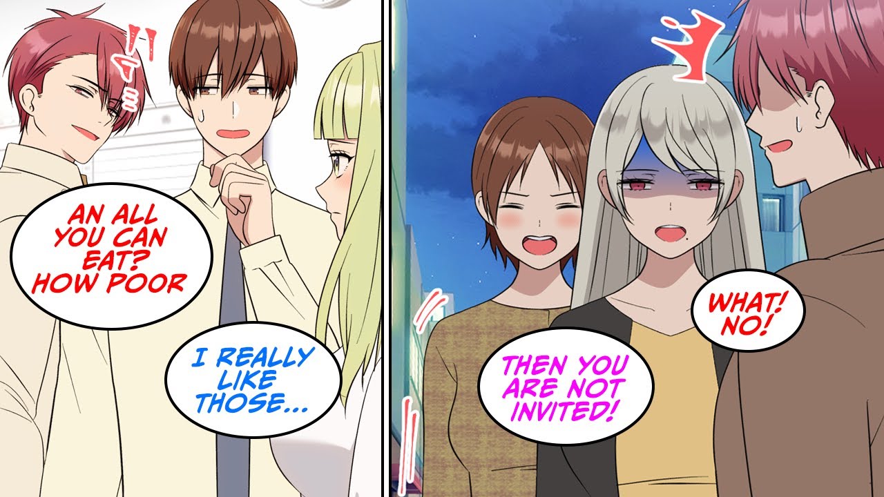 My boss said, girls hate guy's who like all-you-can-eat restaurants! [Manga Dub]