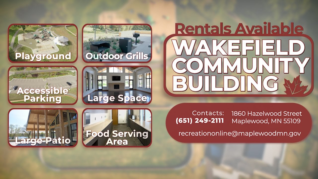 Wakefield Community Building Rentals Available YouTube
