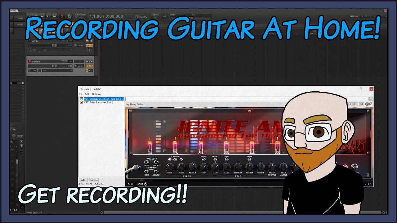 Recording Electric Guitar At Home - Home Studio Guide