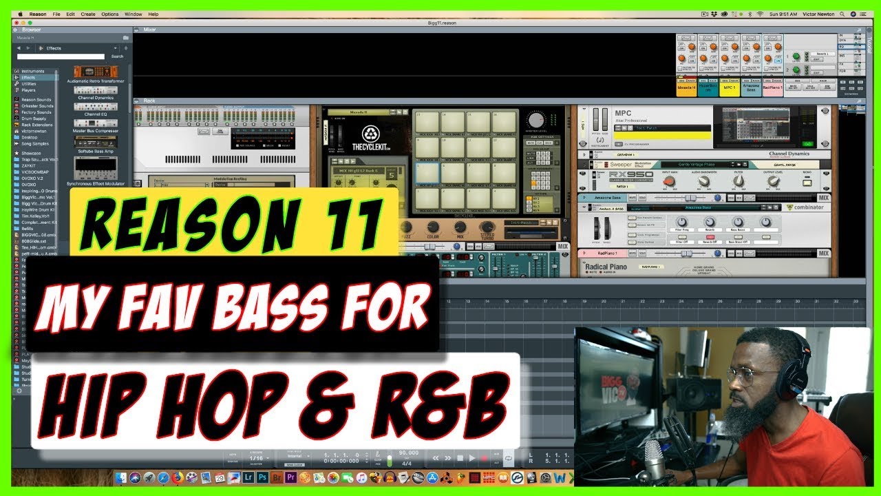 MY FAVORITE BASS FOR HIP HOP & R&B IN REASON REASON STUDIOS REASON