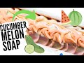 How I Make Soap - with recipe! || cucumber melon